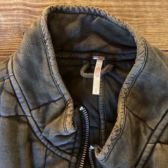 Free People Dolman Knit Jacket Large Green - Picture 4 of 7